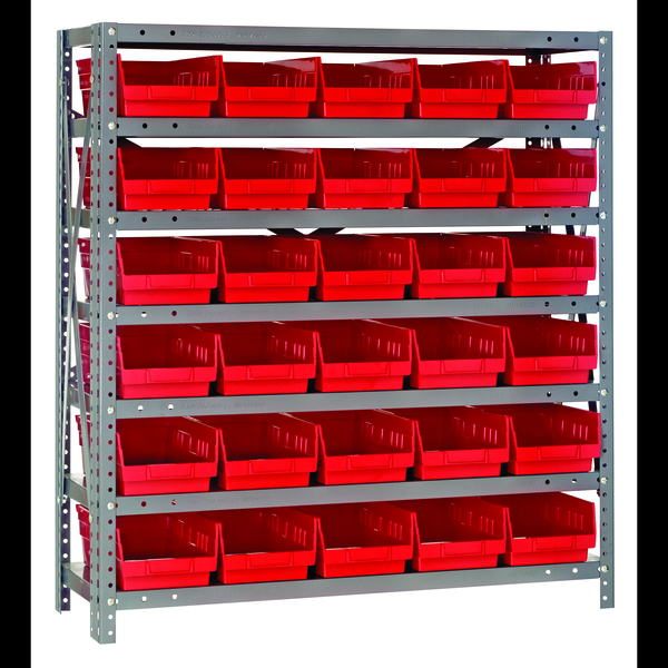 Quantum Storage Systems Steel Shelving Shelf Bin System 1839-104RD